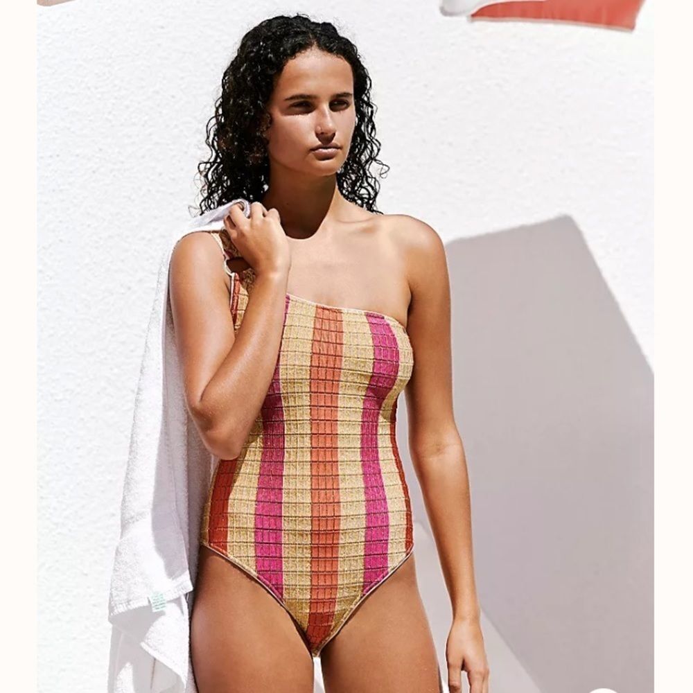 New FP Suboo Jacquelyn One Shoulder Swimsuit - Picture 2 of 4